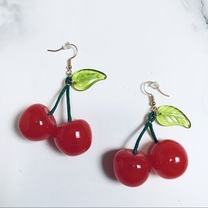 cherry earrings